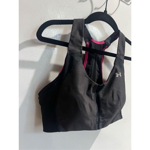 Under Armour Black Bra Woman’s Size 34C Heat Gear - Picture 2 of 16
